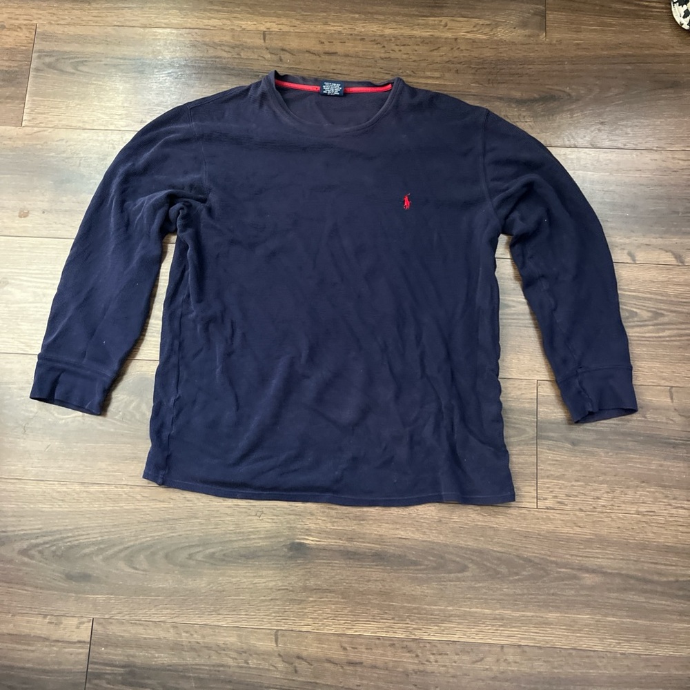 Polo by Ralph Lauren Men's Dark Blue Long Sleeve Tee